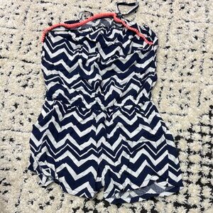 Kids faded glory chevron romper